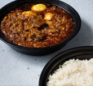 White Rice and Ayamase Sauce